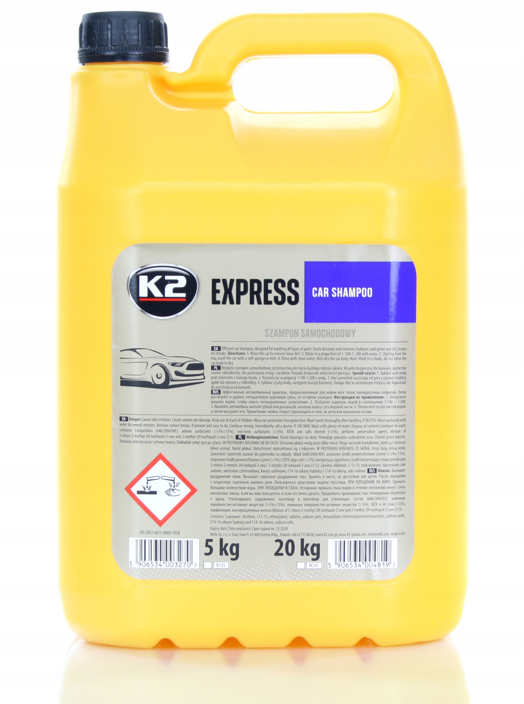 Szampon samochodowy K2 Express 5L