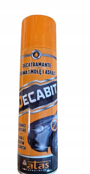 

Atas Decabit usuwa smołę asfalt naklejki żywice