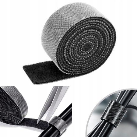 Organizer kabli taśma opaska rzep rzepowa 3m