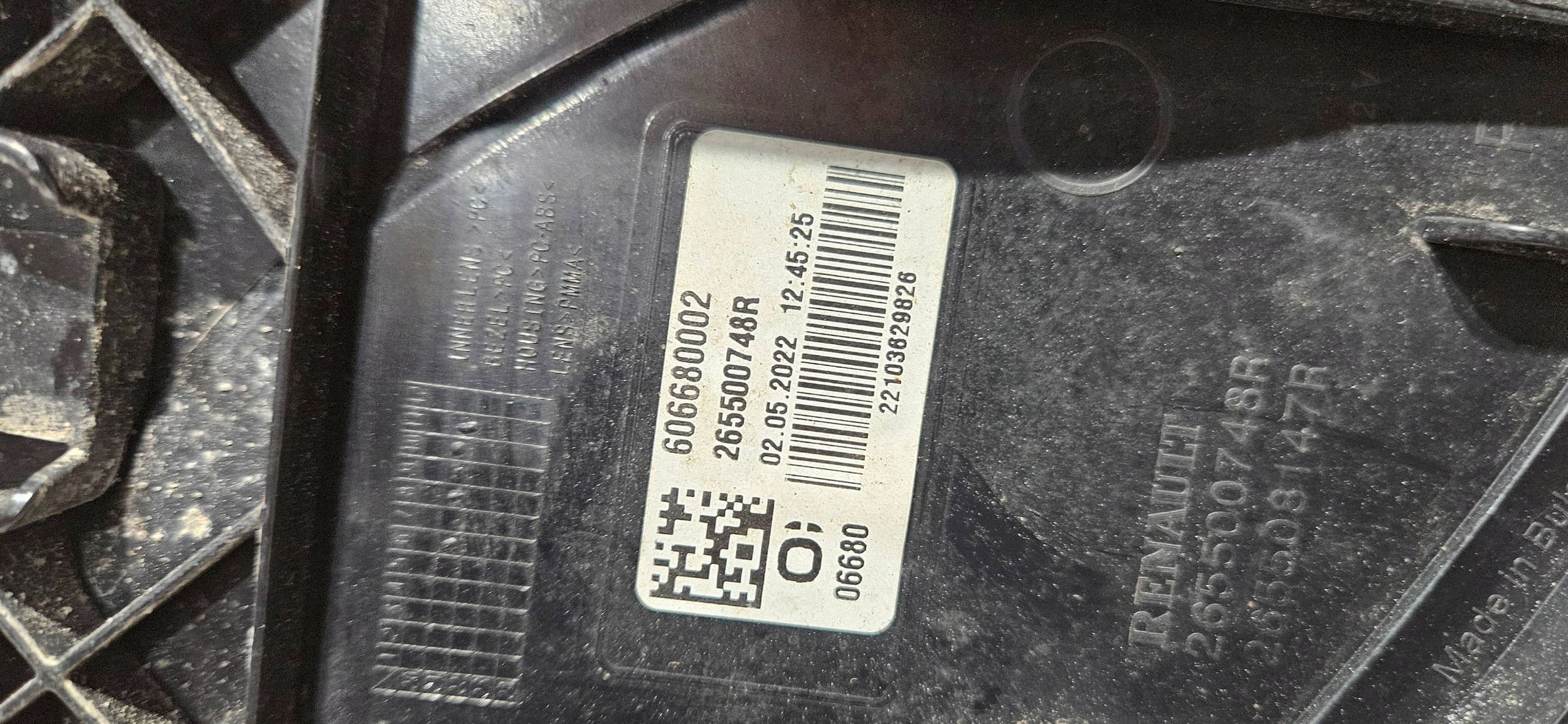 light right rear part DACIA JOGGER 21- original 265500748R