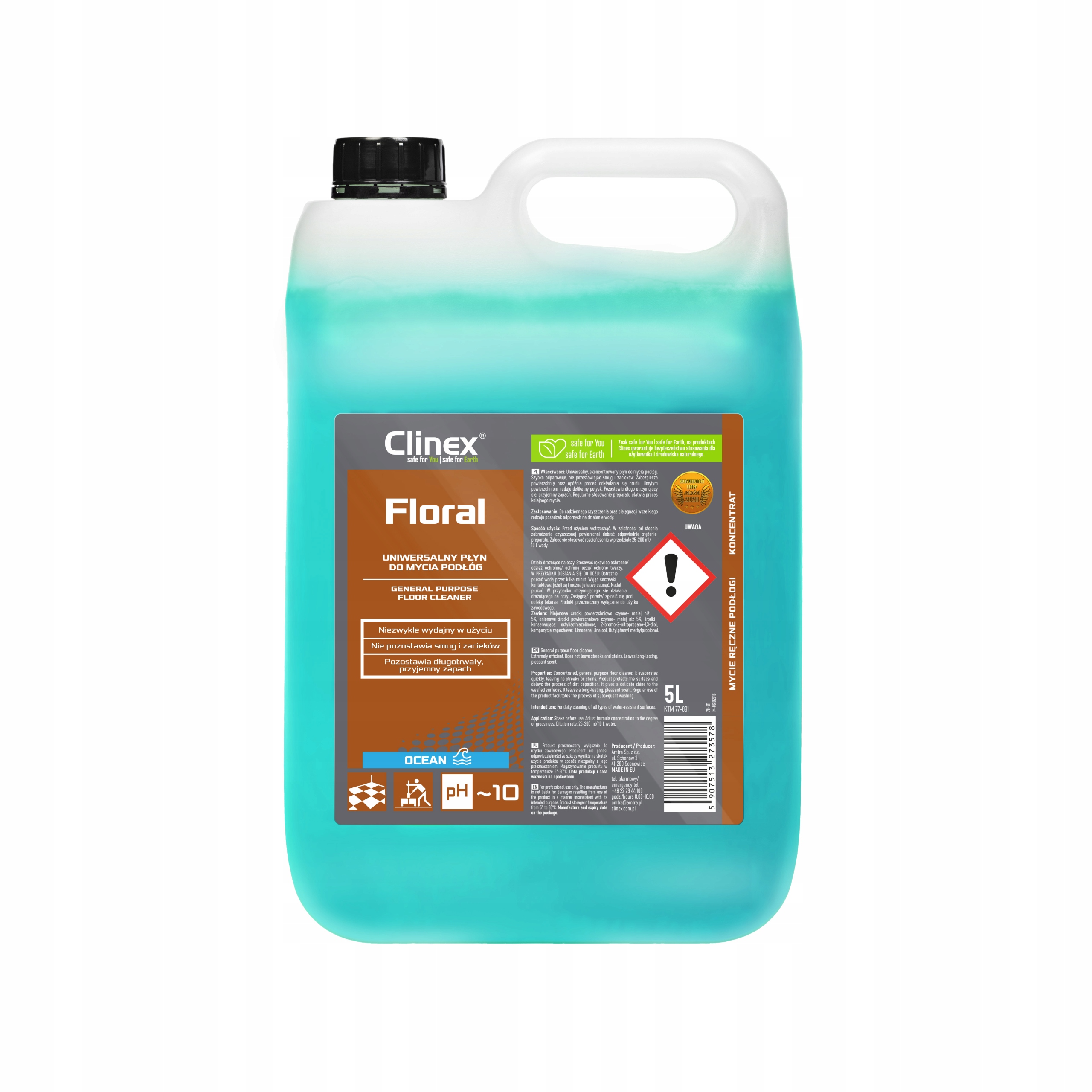 

Clinex Floral Ocean Uniwersalny płyn do podłóg, 5l