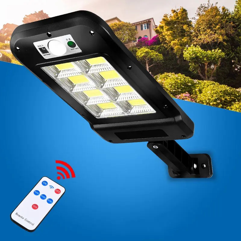 LAMPA SOLARNA Z CZUJNIKIEM RUCH ZMIERZCHU LED COB Stan opakowania oryginalne