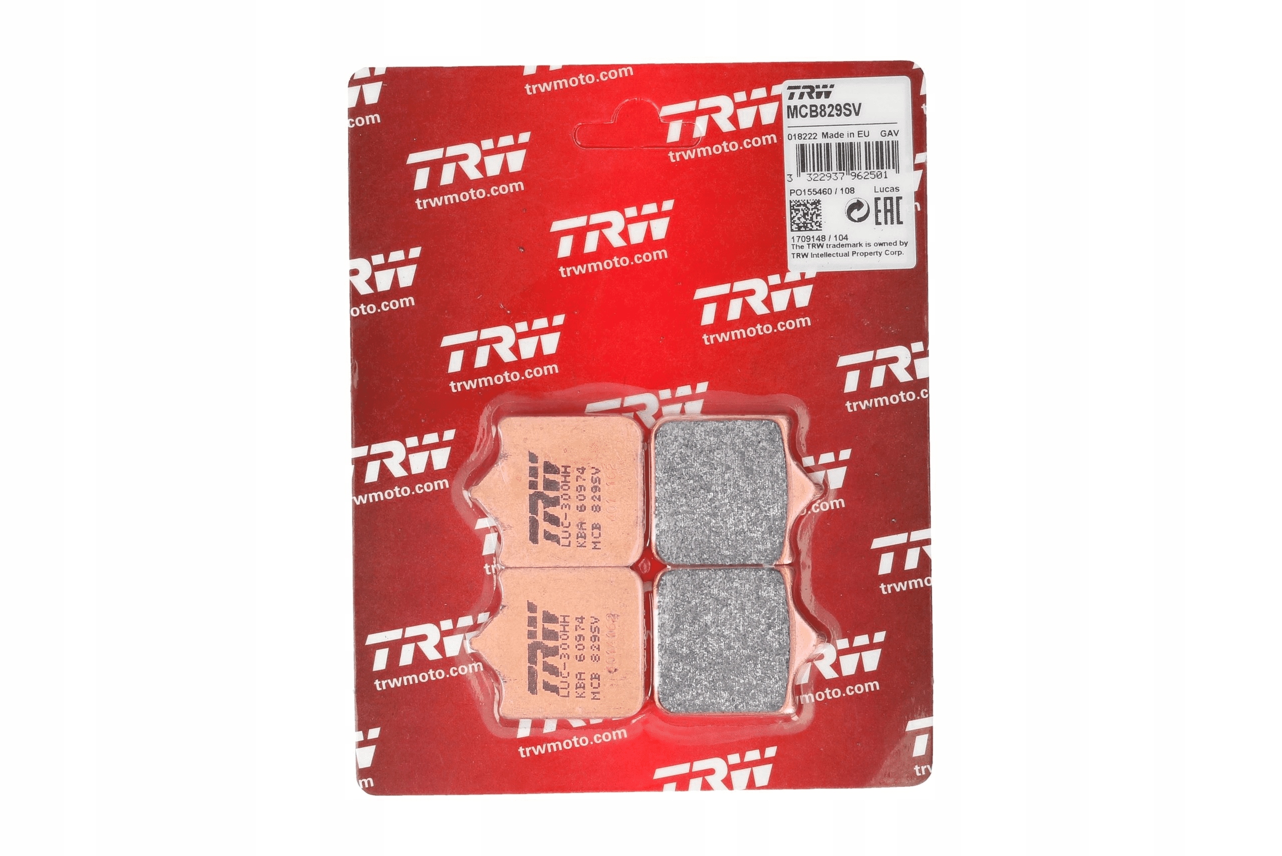 KLOCKI HAM PRZOD TRW LUCAS BMW S 1000 RR ABS 09 15