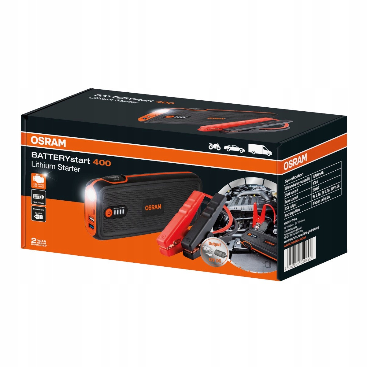 POWER BANK JUMP STARTER 150A OSRAM OSRAM