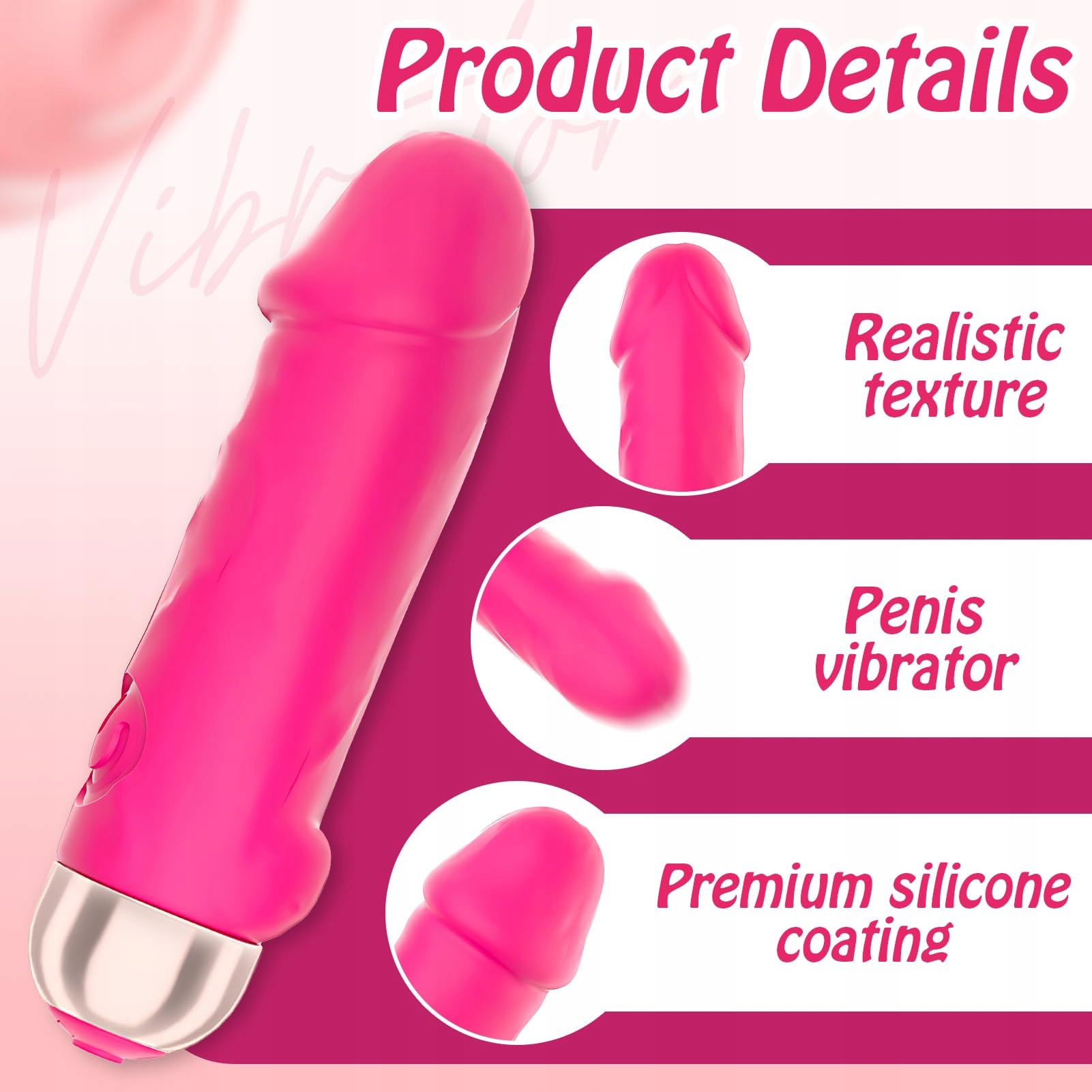 MINI VIBRATOR Zestaw Wibratorów Dla Kobiet i Par Masażer Klitoris 10 Trybów — miniatura 4