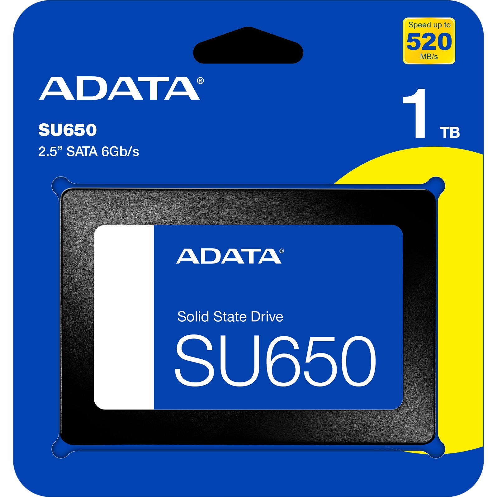 DYSK SSD 1TB ADATA SU650 2,5" SATA do laptopa komputera PC szybki 520/450Mb