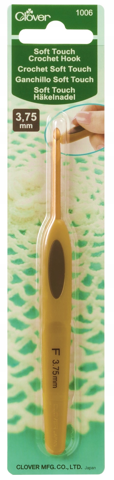 Szydełko ergonomiczne z rączką Clover 3,75 mm