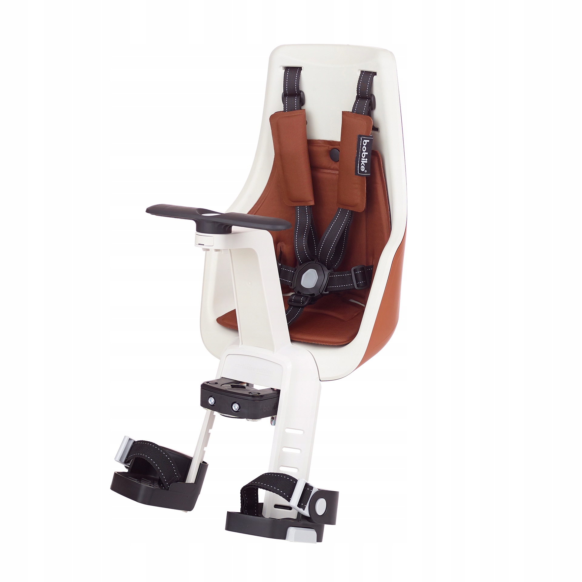 BOBIKE MINI EXCLUSIVE PLUS PRZEDNI FOTELIK ROWER Kolor dominujący brązowy