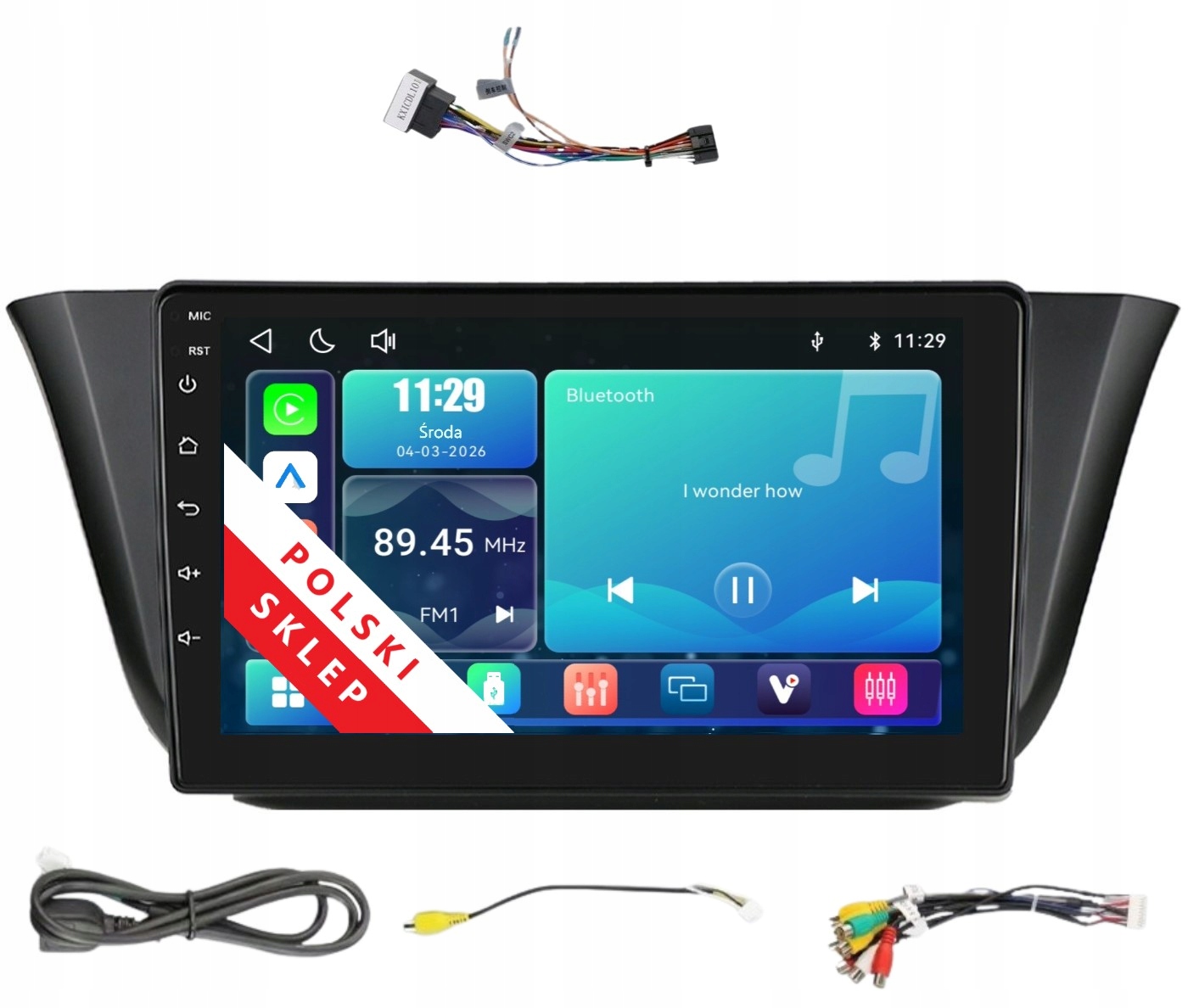 Radio 2DIN Nawigacja Linux Iveco Daily VI 6 Apple Carplay Android Auto