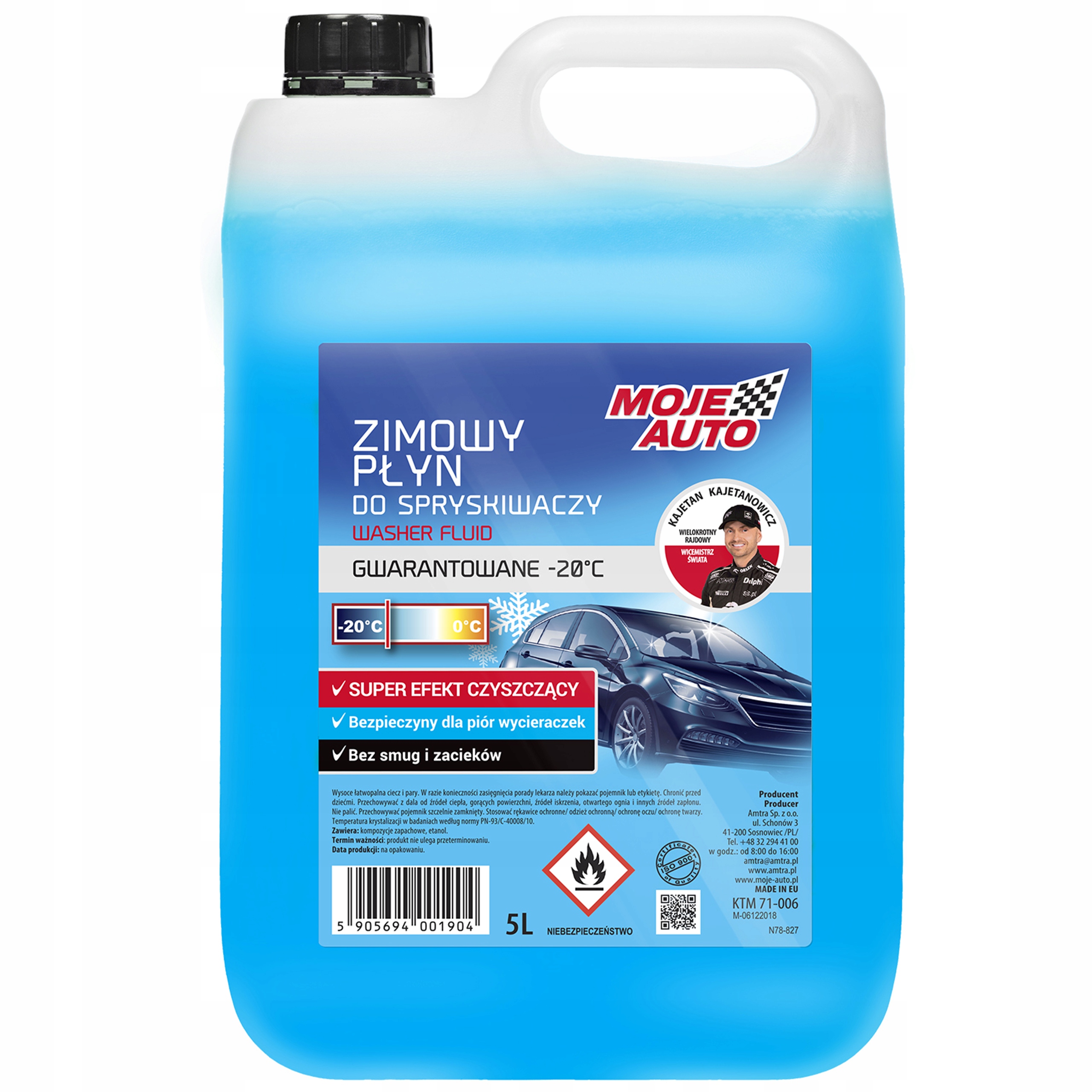 Płyn do spryskiwaczy Moje Auto 71-006 zimowy 5 l