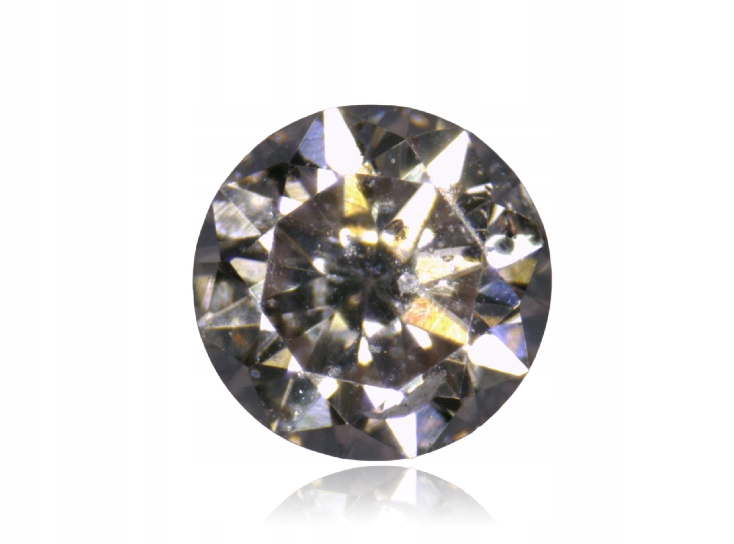 Přírodní Diamant 0.03ct Hnědý Briliant VS2 eCertifikát Wbd