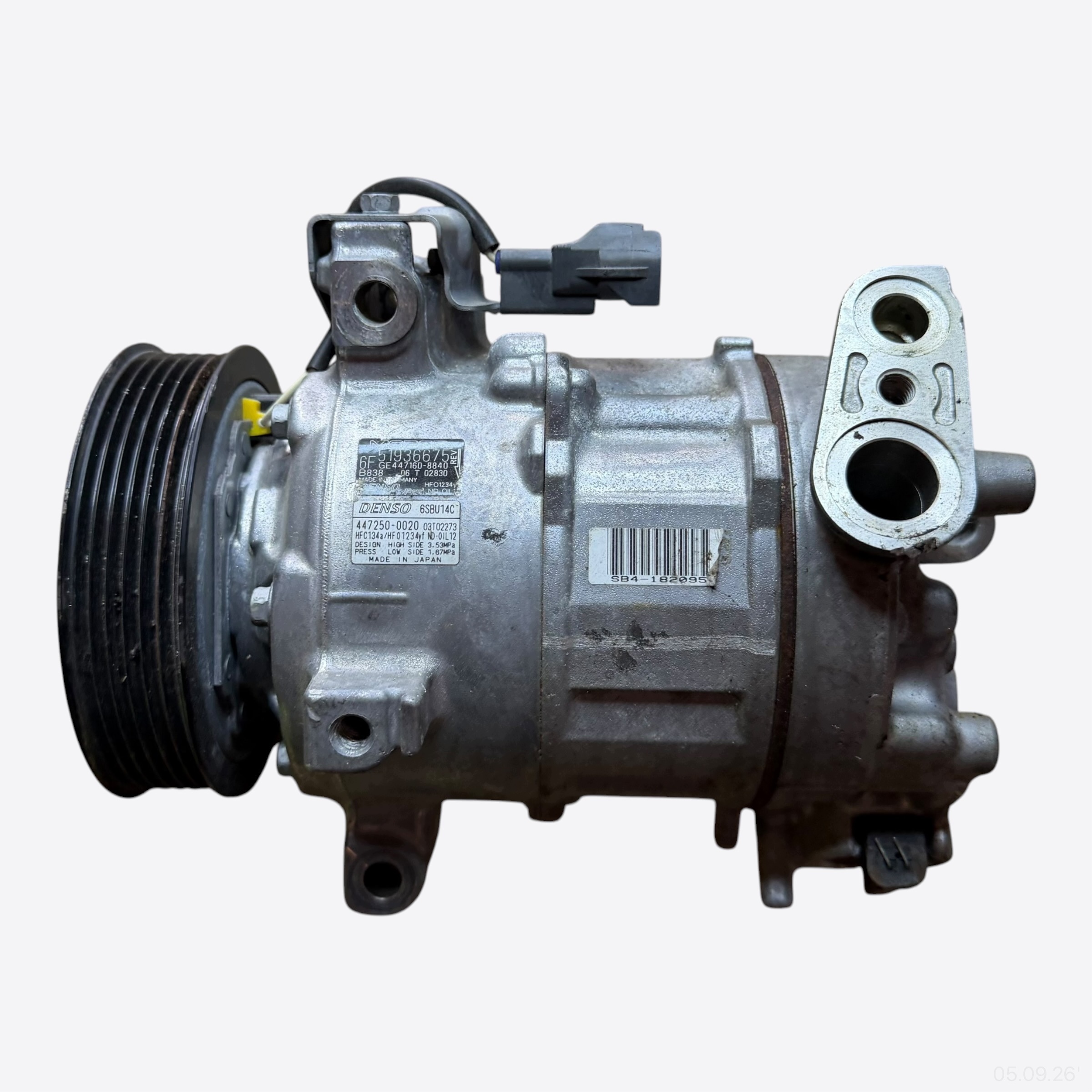compressor compressor; pump of the air conditioning JEEP RENEGADE 51936675