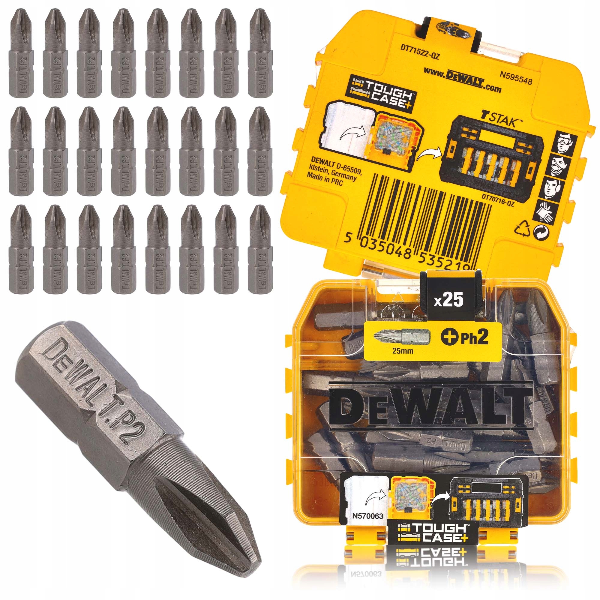 

Zestaw Bitów Końcówek Wkrętarskich 25mm 1/4 25szt