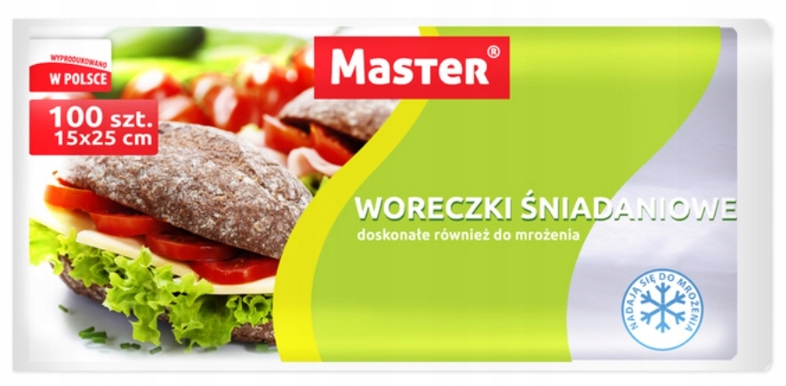 

Master Woreczki śniadaniowe 15*25cm a'100 rolka