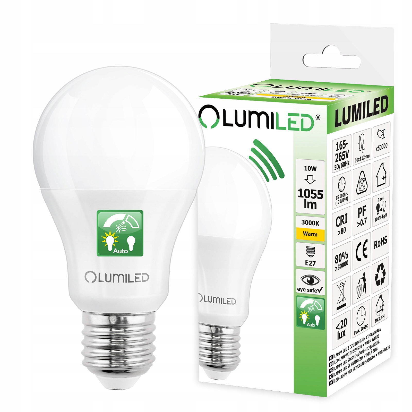 

Żarówka Led E27 10W Z Czujnikiem Ruchu I Zmierzchu