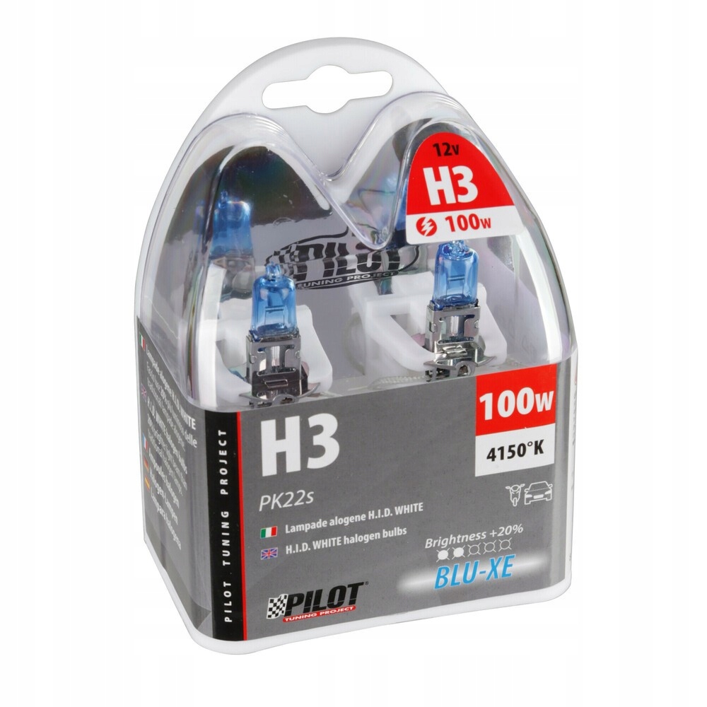 

Żarówki H3 12V 100W PK22s Blue Xenon 2szt Box