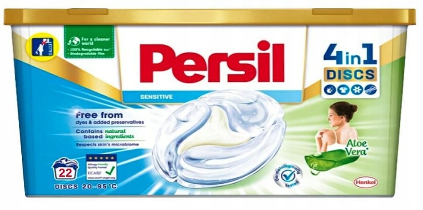 

Persil Discs Sensitive do Prania Aloe Vera 22szt