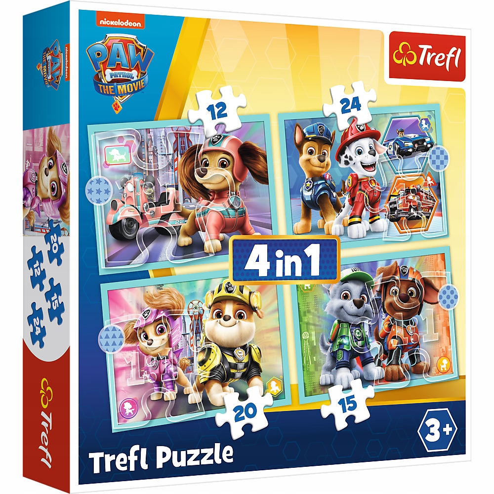 

Puzzle 4 W 1 Psi Patrol Wesołe Pieski Trefl