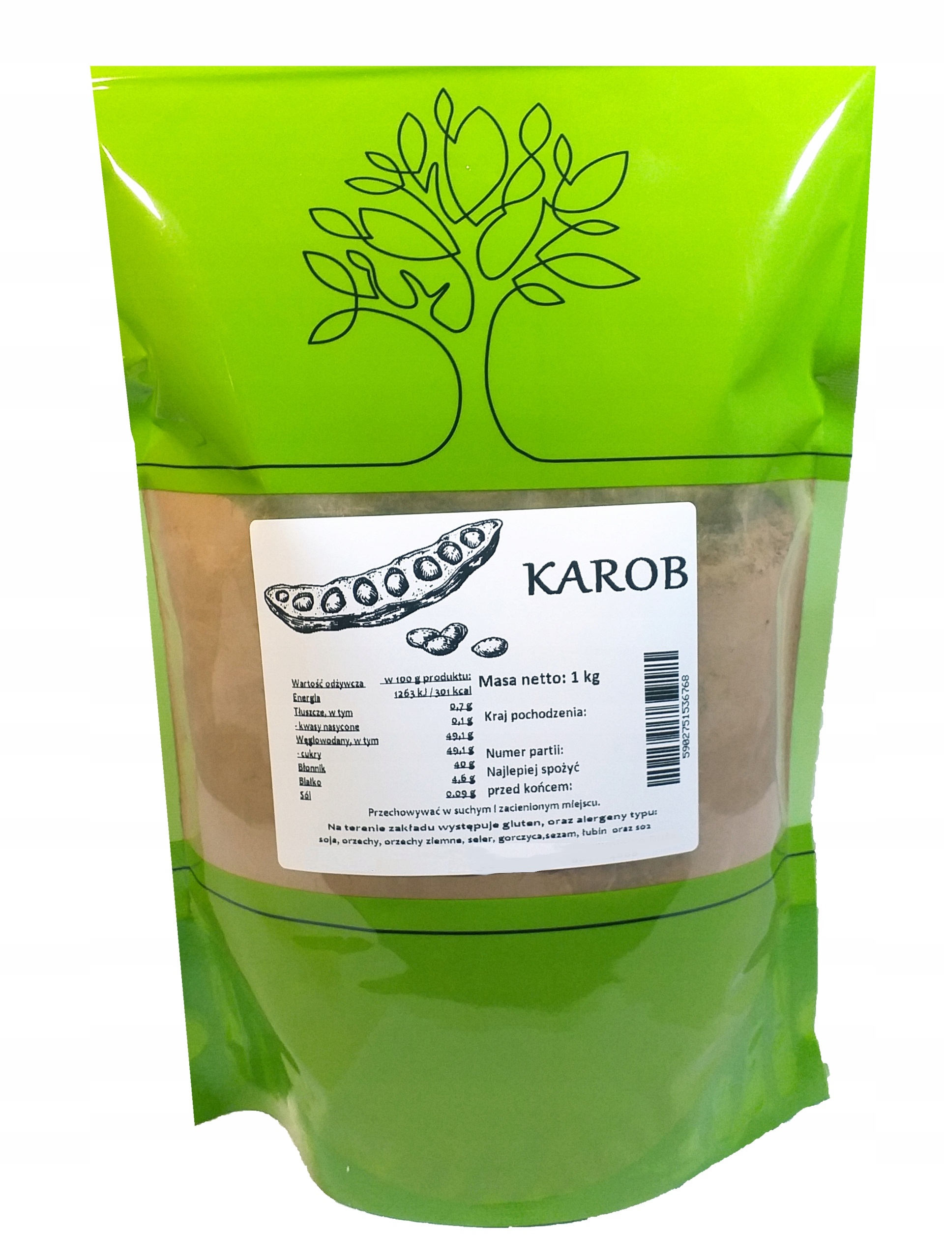 KAROB proszek 1kg ECOBI