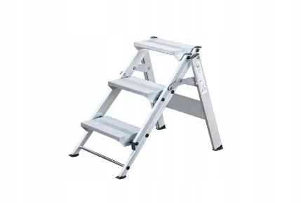 Aluminiowe schody składane GST, 3 stopnie Munk