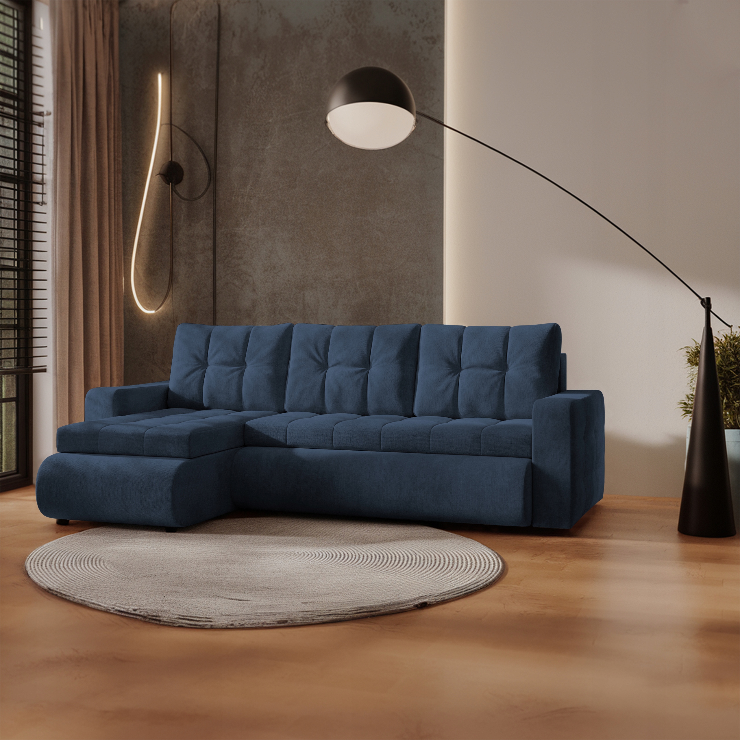 Narożnik Fabio funkcja SPANIA ROGÓWKA Łóżko sofa POLSKI PRODUCENT - 226x143