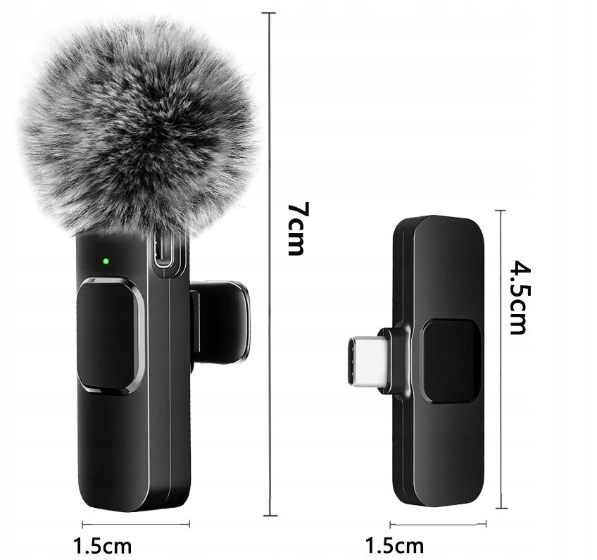 MIKROFON KRAWATOWY BEZPRZEWODOWY USB-C ANDROID Kod producenta SPU-WM01C