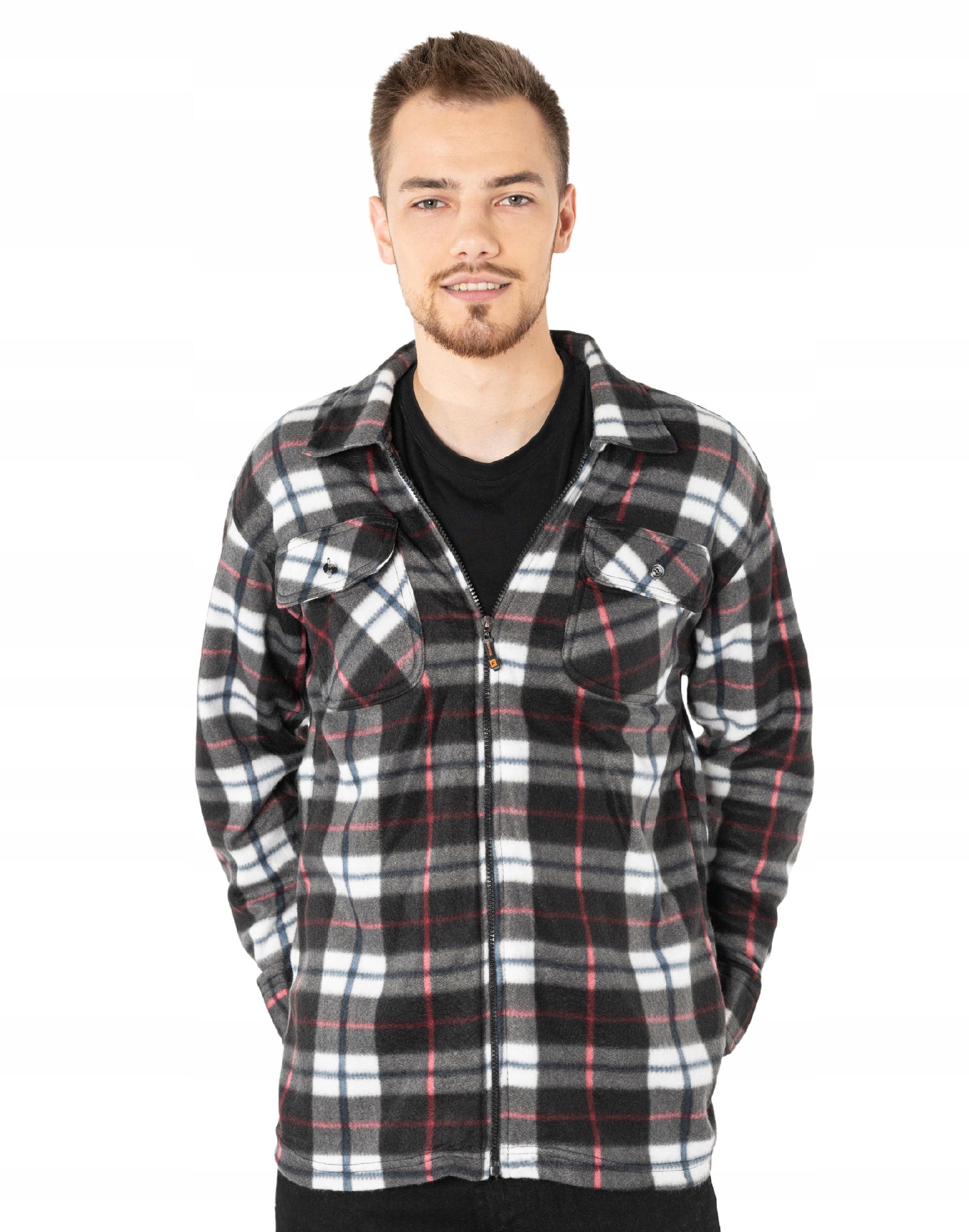 

Ciepła Koszula Polarowa Ocieplana 8015-04 3XL/4XL