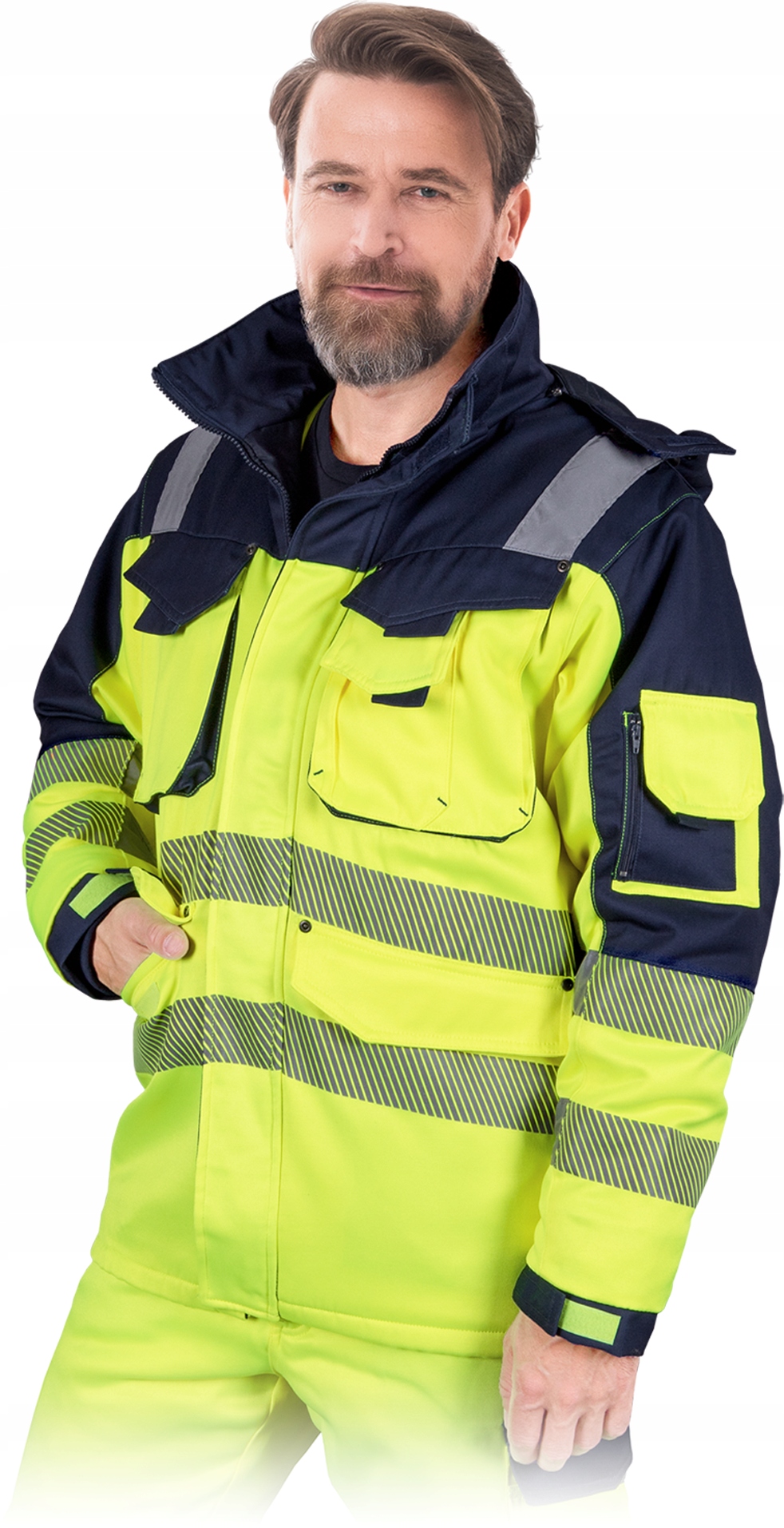 Zimní bunda fluorescenční Lh-jacwinter Yg vel. 2XL