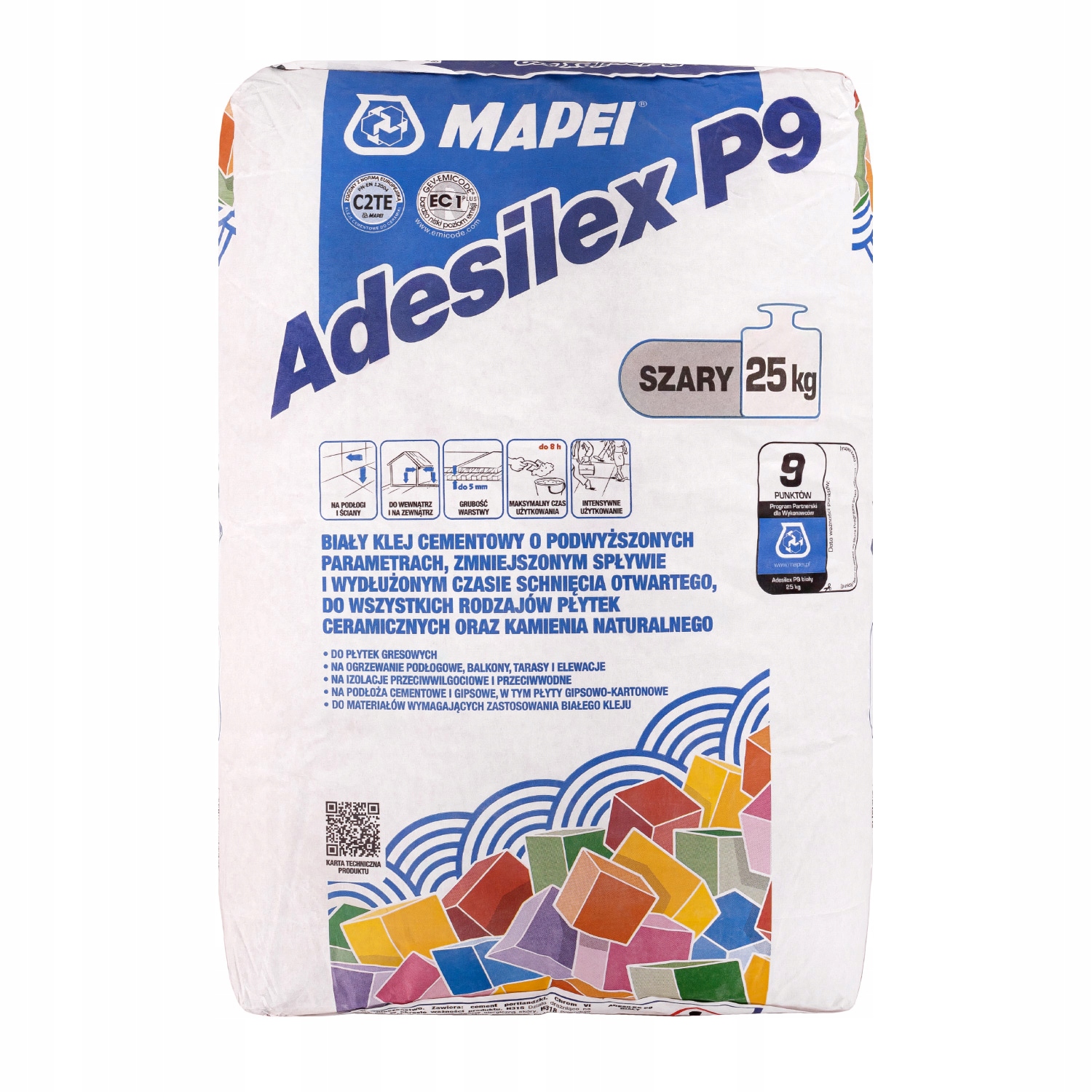 

Zaprawa klejowa Mapei Adesilex P9 25 kg szary