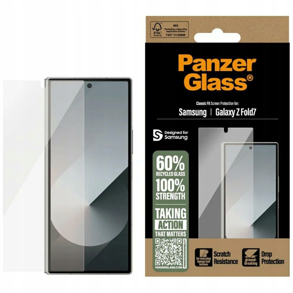 Szkło hartowane PanzerGlass Classic Fit do Samsung Galaxy Z Fold7