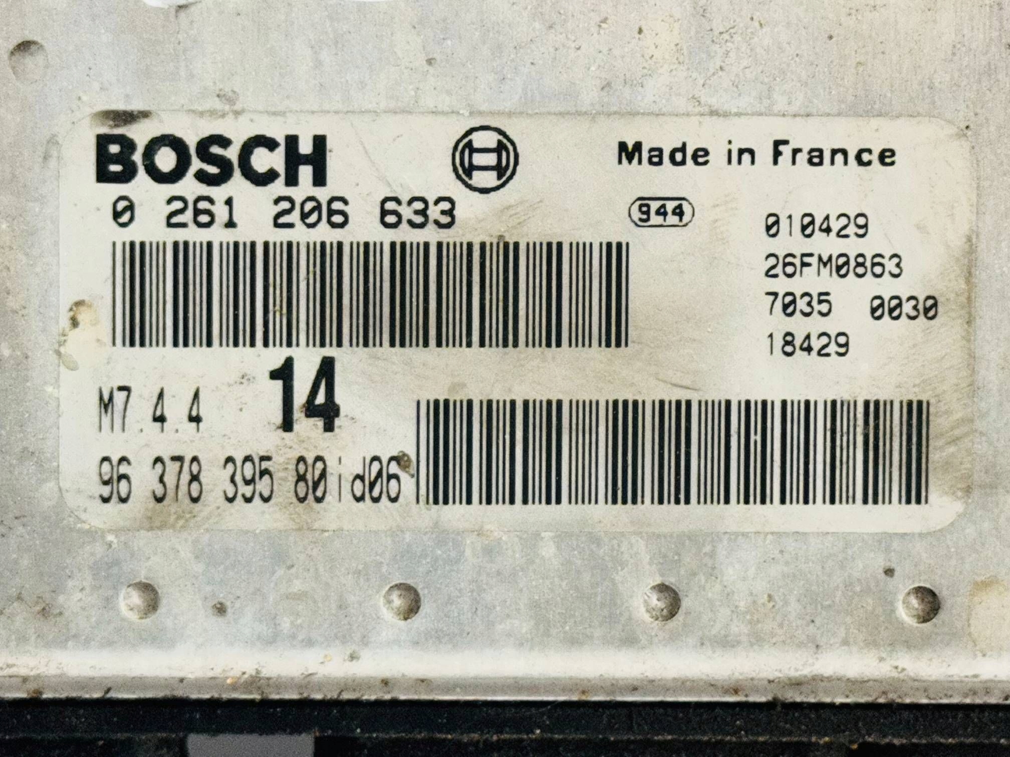 computer Motore PSA 0261206633 9637839580