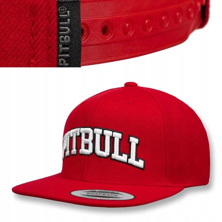 Czapka z daszkiem Pitbull Sportowa z prostym daszkiem Snapback Pitbull