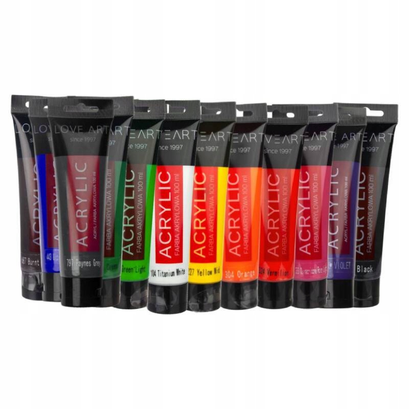 Farby Akrylowe Loveart 100ml Zestaw