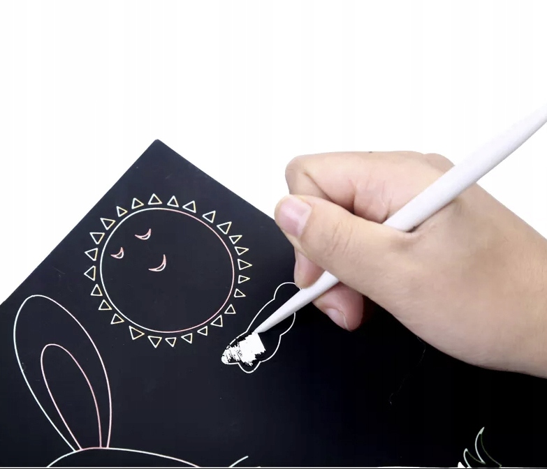 WYDRAPYWANKA KARTKI DO ZDRAPYWANIA KOLOROWANIA A4 Kod producenta 4491