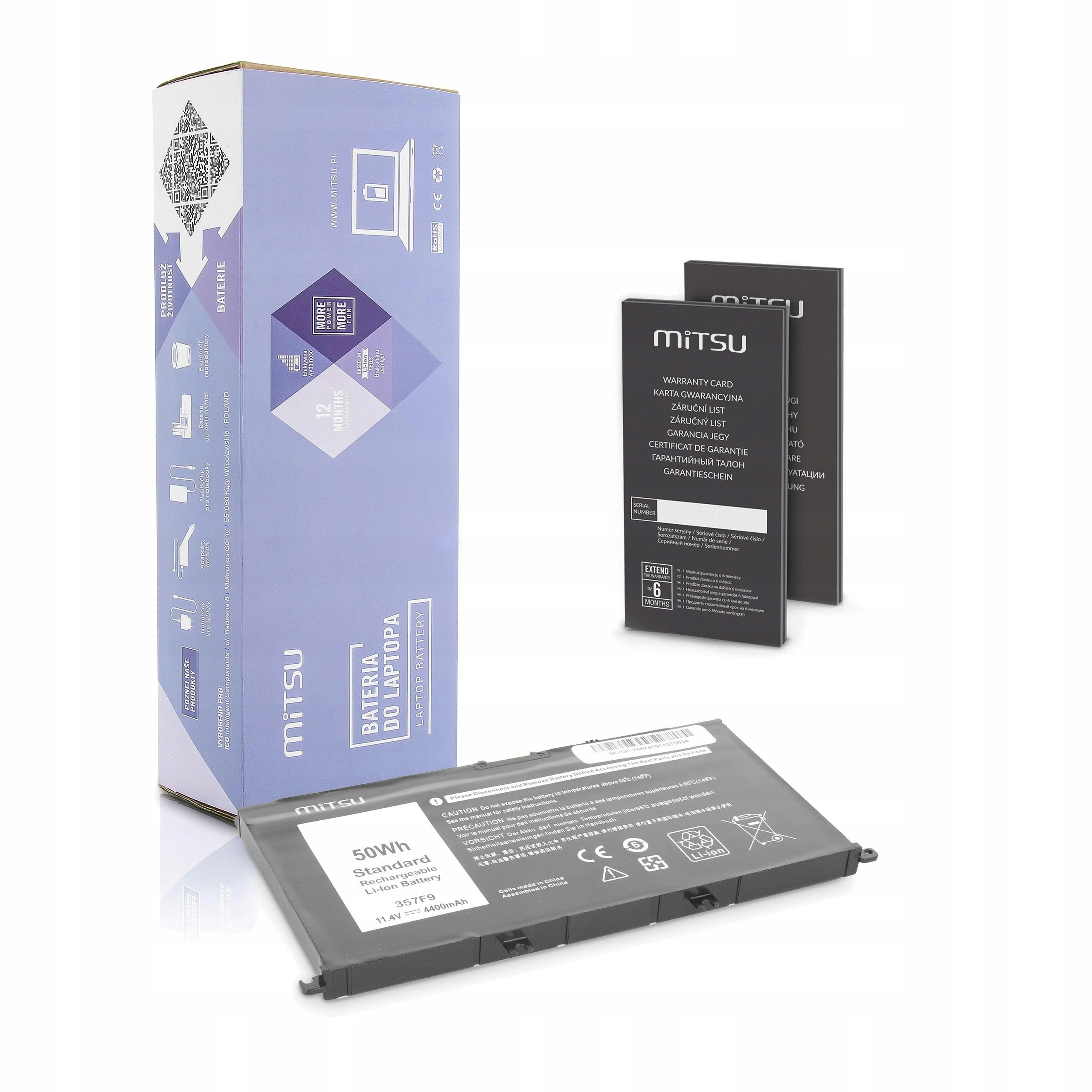 Bateria do laptopów Dell litowo-jonowa 4400 mAh Mitsu