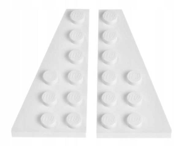 

Lego 54384 54383 Płytka 6x3 P+l biała Nowa (3g)