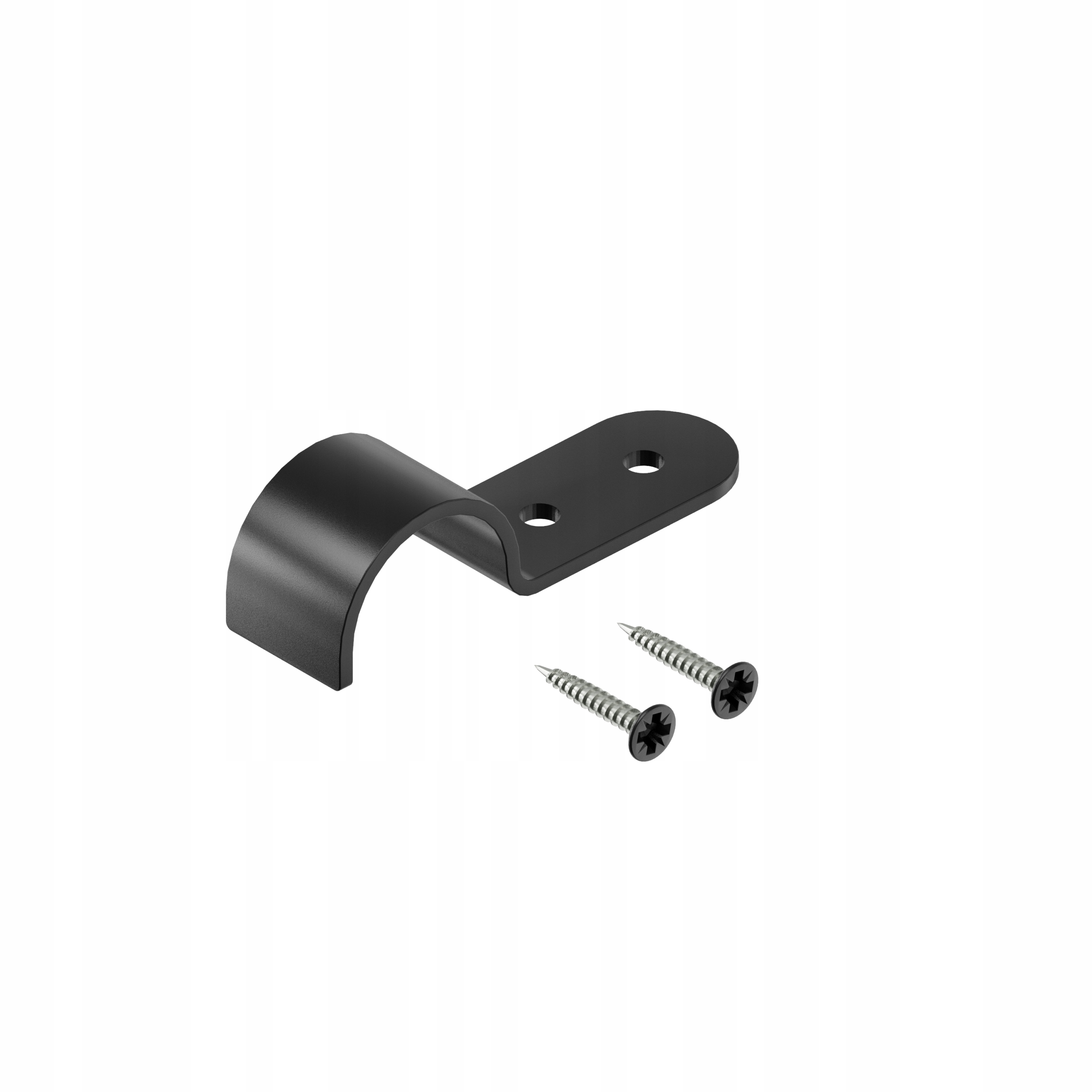 WSPORNIK UCHWYT POZIOMY DO RURY fi 25 mm DO PÓŁKI ŚCIANY PIXEL II CZARNY