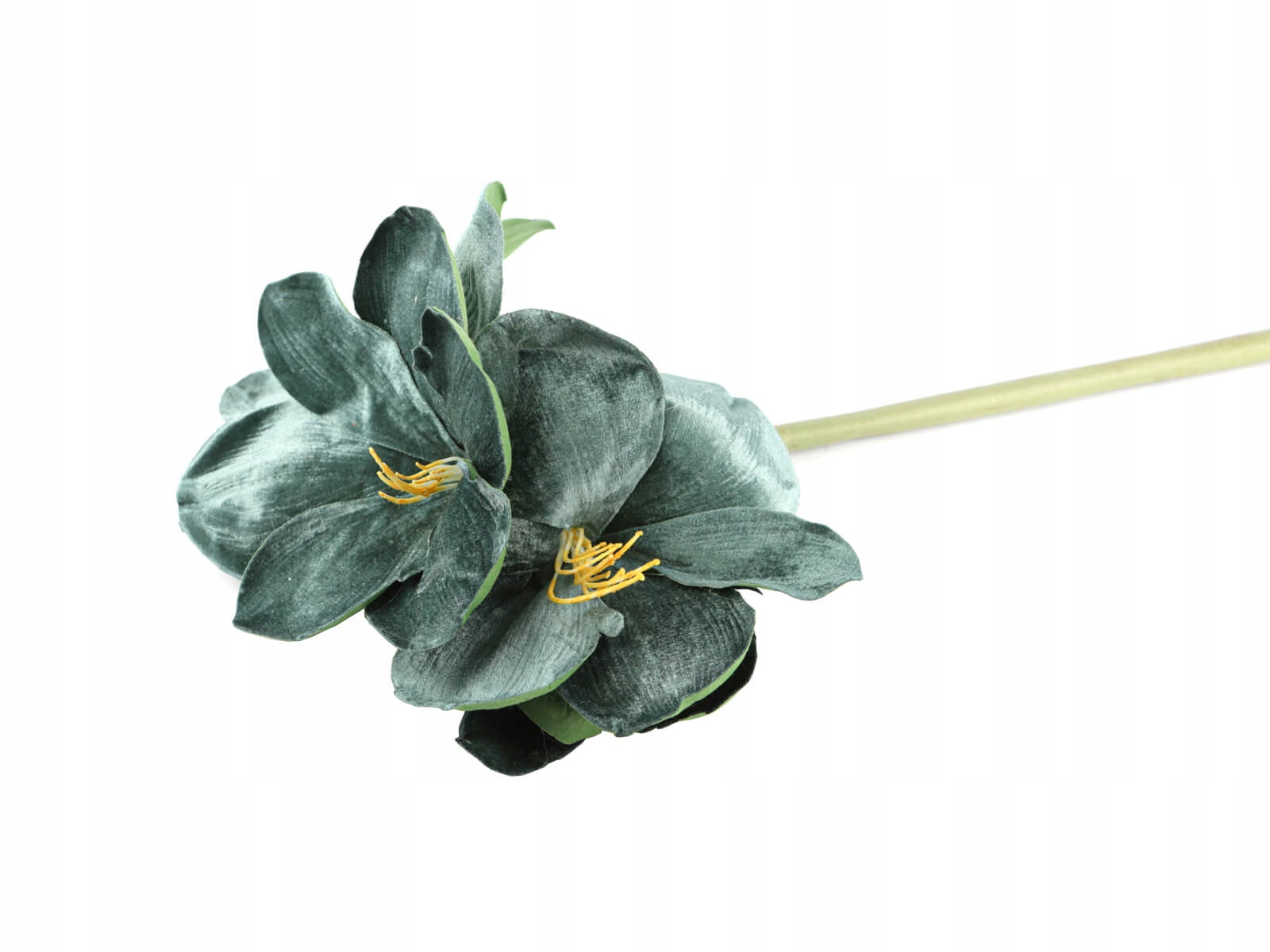 Dekoracja kwiat Amarylis zielony Stroik