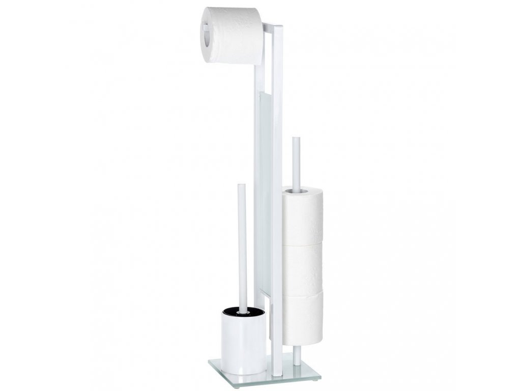 Stojan na toaletní papír a Wc štětku Rivalta White 3 v 1 , Wenko