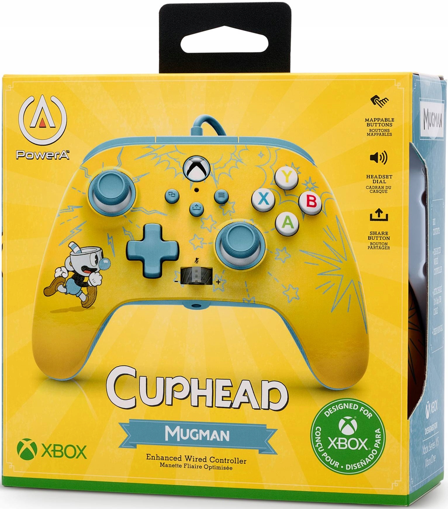 PowerA Xbox Series Xbox One Pc Pad Cuphead Mugman