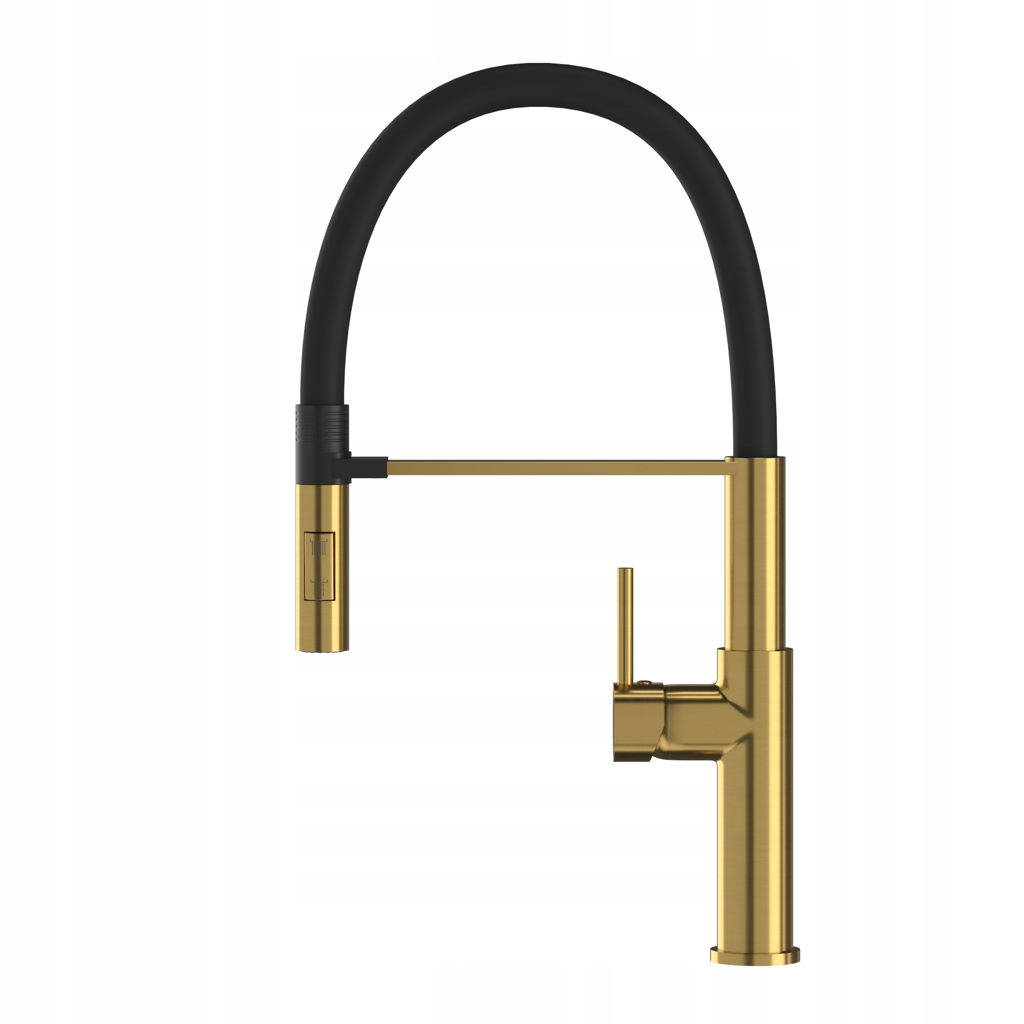 Kuchynská Batéria S Flexibilným Výtokom Soria Brush Gold Kuchynská Brúsená