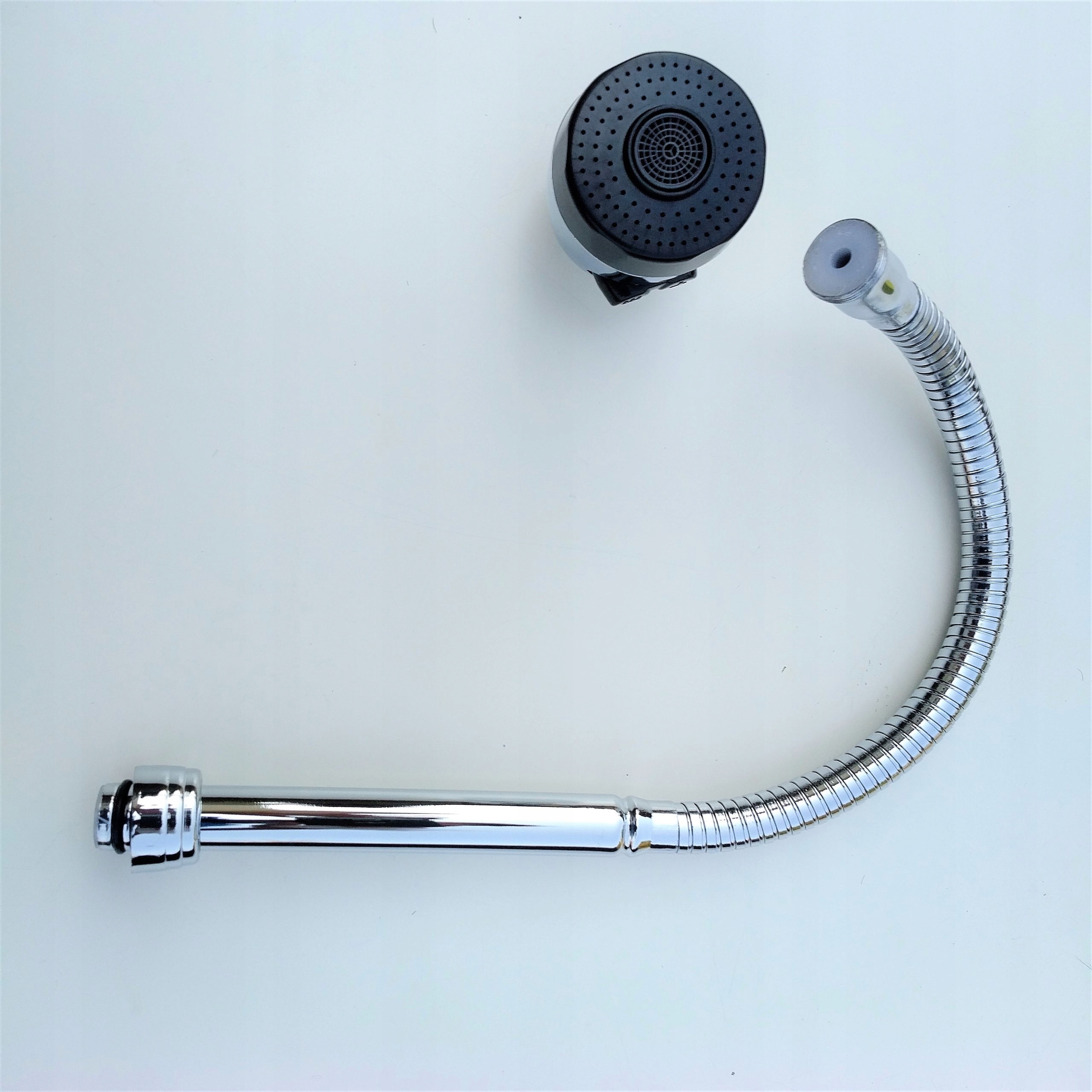 WYLEWKA KUCHENNA ELASTYCZNA CHROMOWANA + SŁUCHAWKA Kolor srebrny