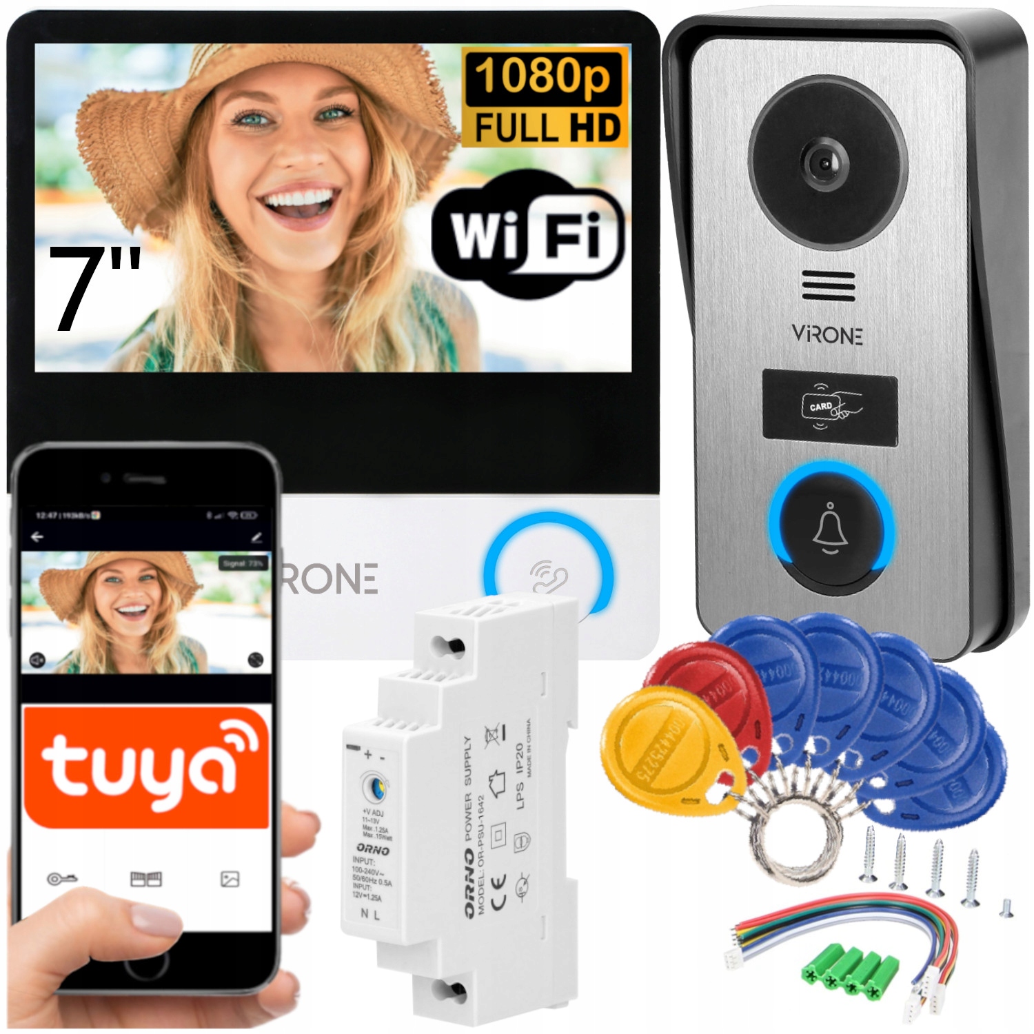 

Wideodomofon Wifi Full Hd Zasilacz Din Aplikacja