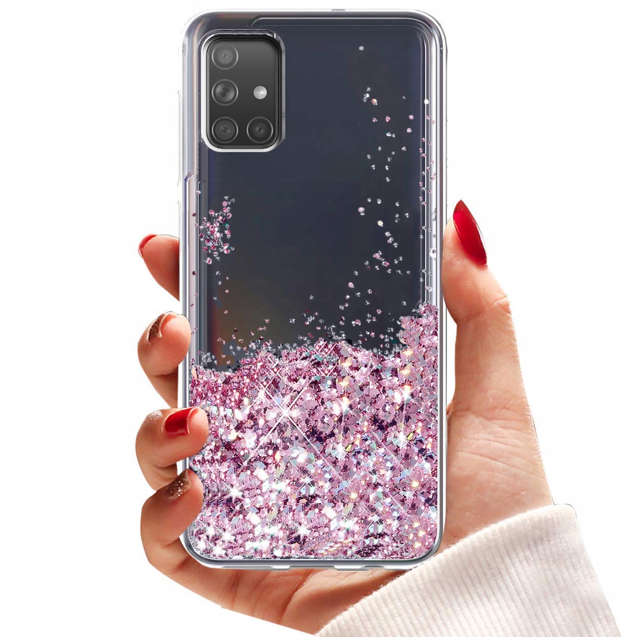 

Etui do Samsung Galaxy A51 Brokat Case Szkło