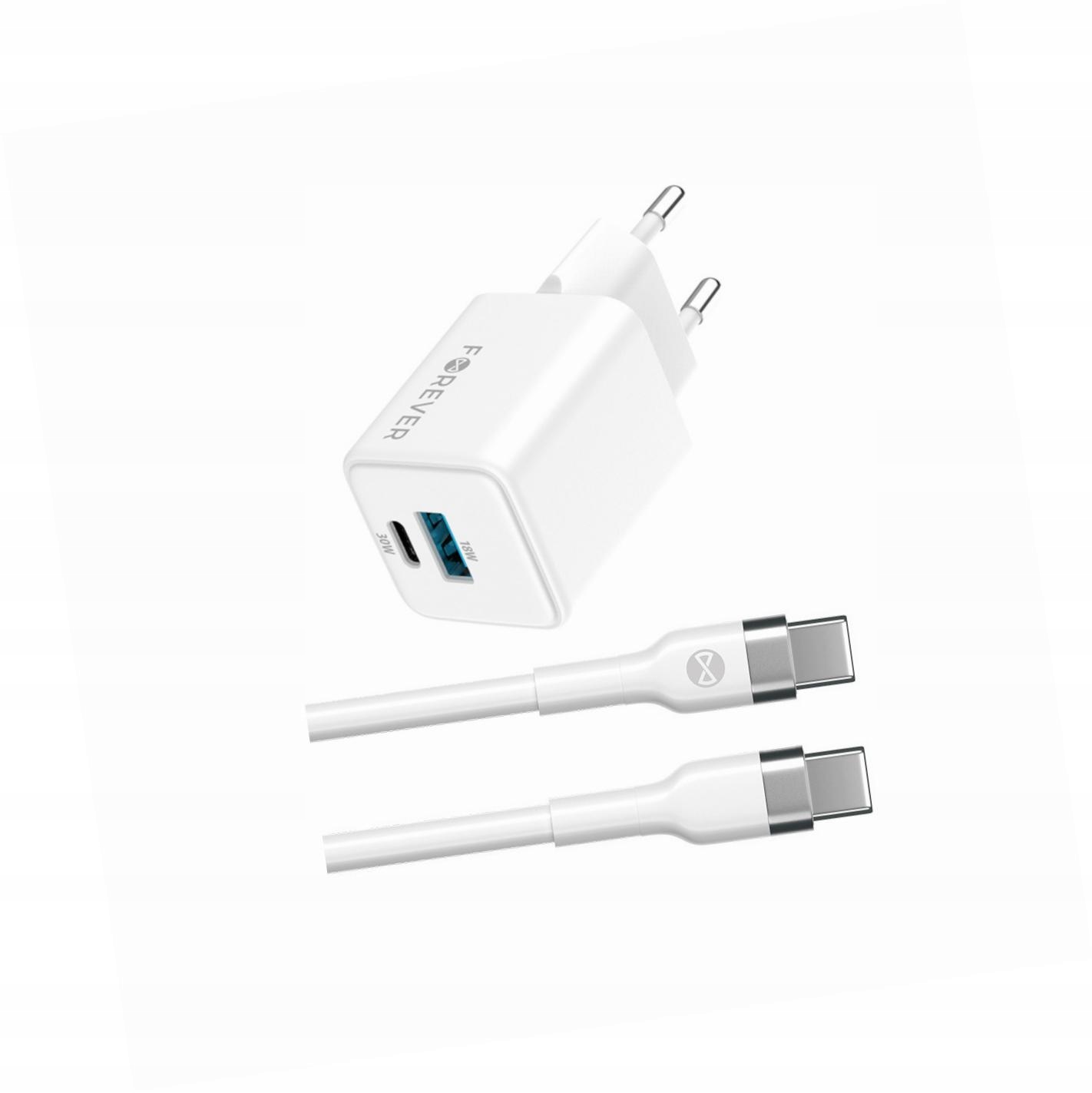 Szybka ładowarka GaN 30W Usb i Usb-c z kablem do Xiaomi Redmi Note 11