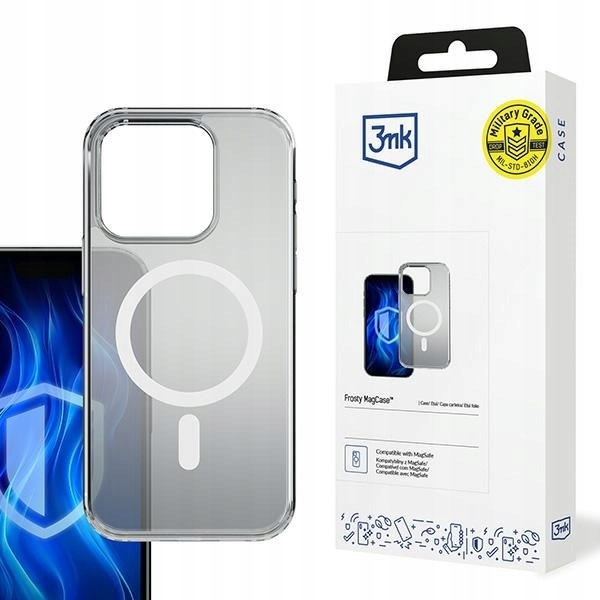 Etui 3mk Frosty MagCase White na Apple iPhone 15 Pro Max białe 3mk