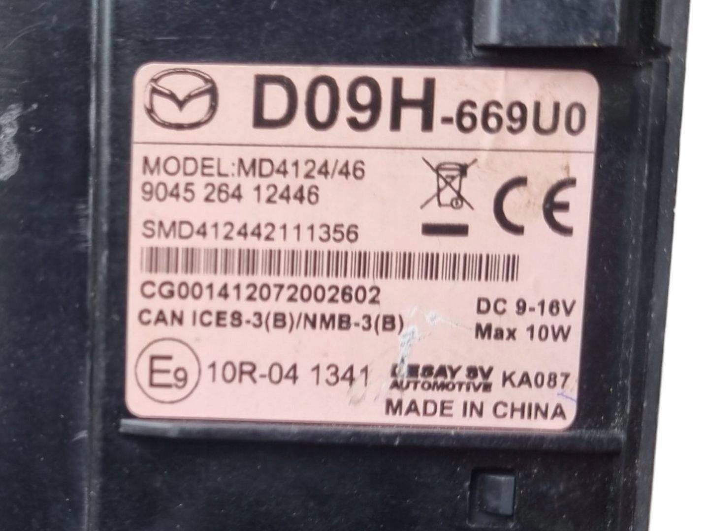 adapter AUX/USB Mazda CX-5 facelift KE 2015 D09H-669U0