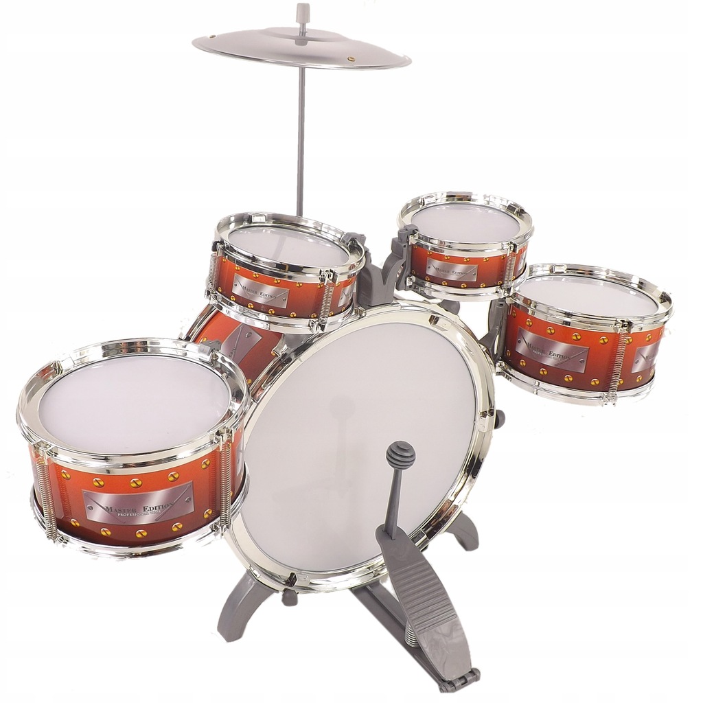 Perkusja dla dzieci 5 bębenków talerz krzesło 2008 Bohater / Bajka brak