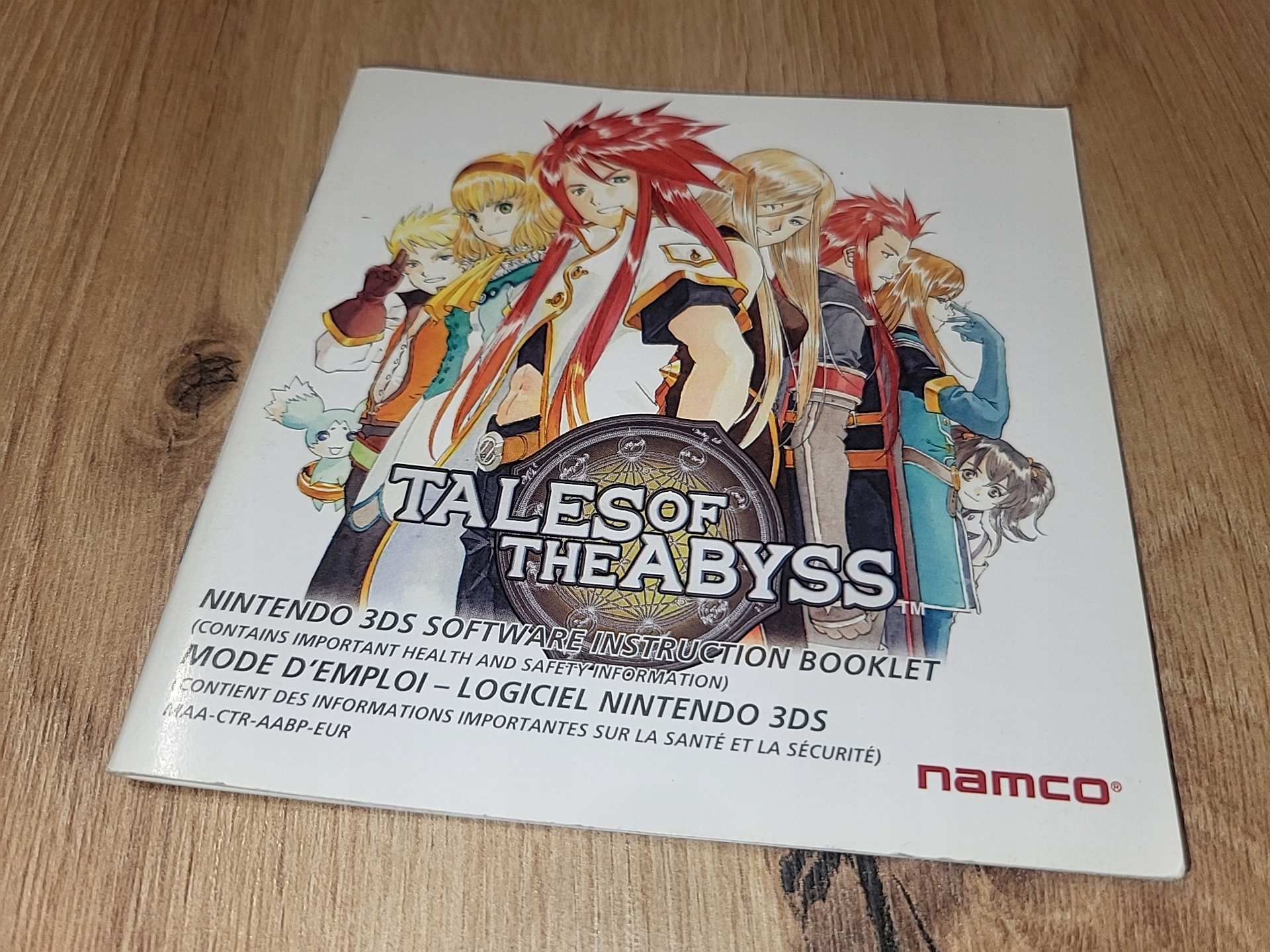 TALES OF THE ABYSS - NINTENDO 3DS bez gry TYLKO INSTRUKCJA!