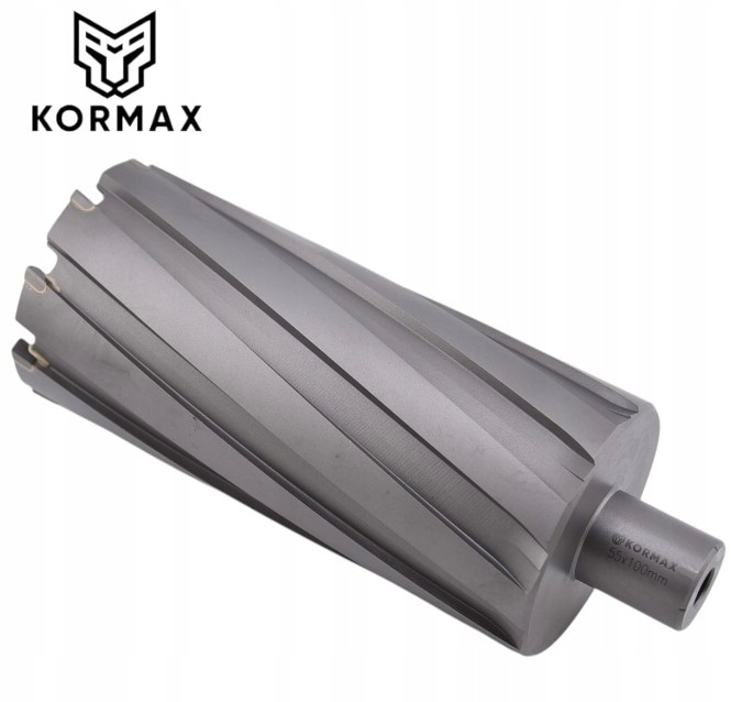 Frez trepanacyjny węglikiem 60 x 100mm wiertło rurowe 60x100 Weldon Kormax